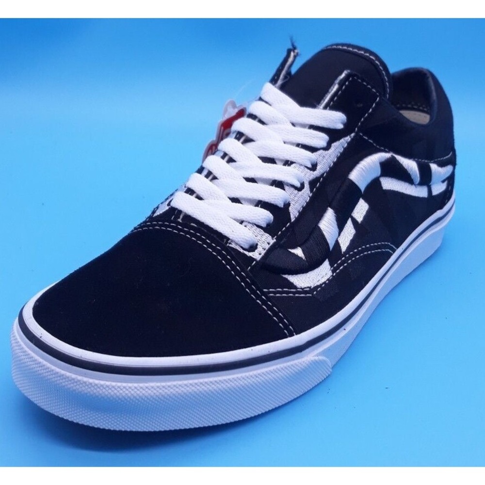 Rare Vans Old Skool Statement Casual Black Shoes MENS Size 7.5 WOMENS Size 9